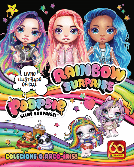 Poopsie Slime Surprise é tema de novo álbum de figurinhas da Panini